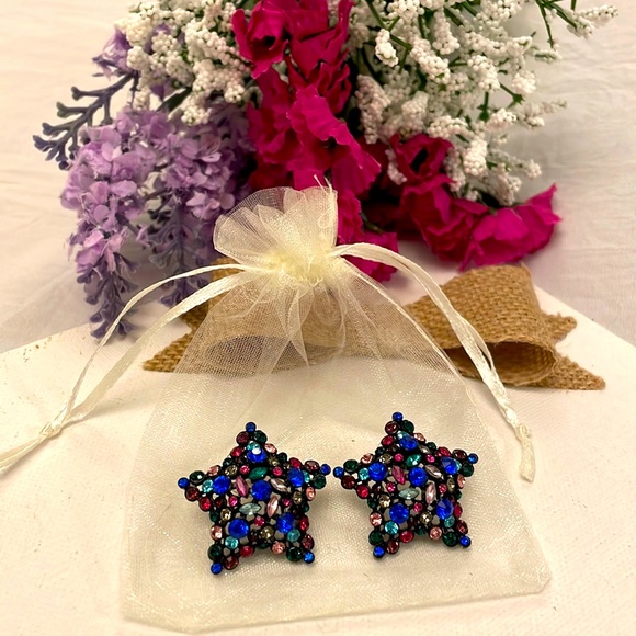 NWOT Kate Spade Multi-colored Star Earrings